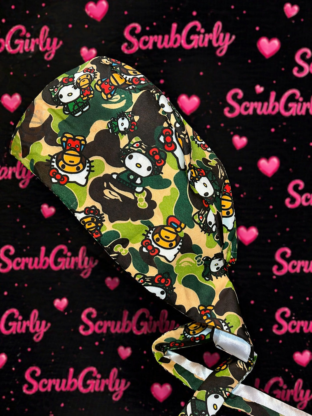 CAMO CUTIE HK SCRUB CAP