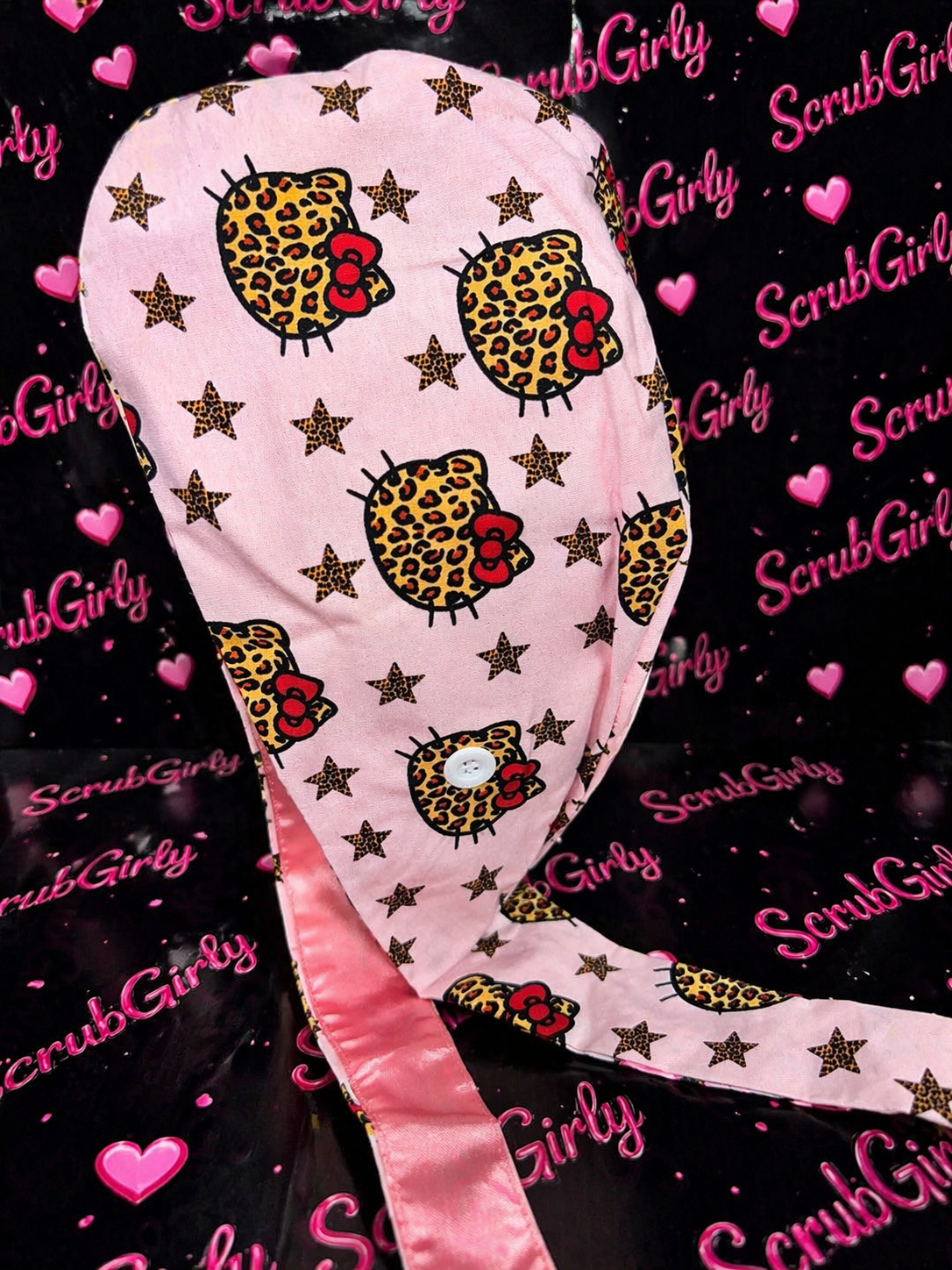 LEOPARD GIRL SCRUB CAP