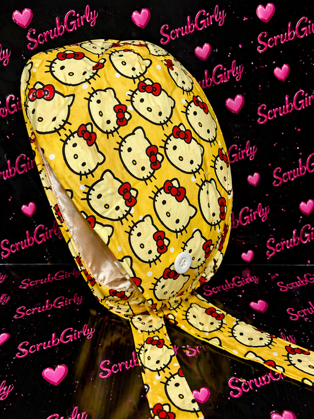 SUNSHINE KITTY SCRUB CAP