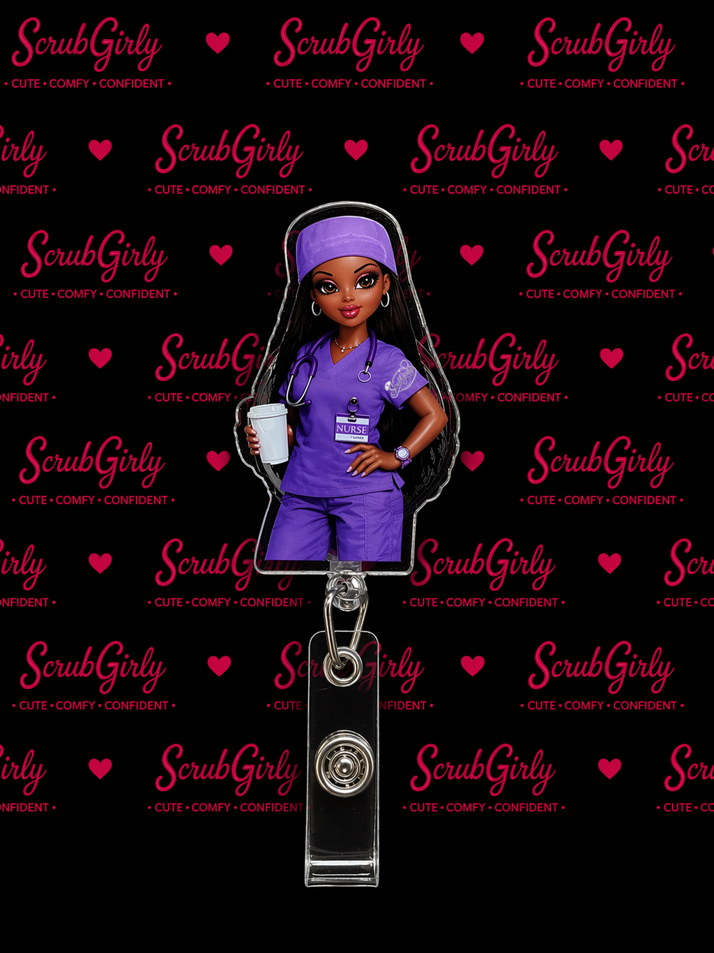 Nurse Branded Badge Reel