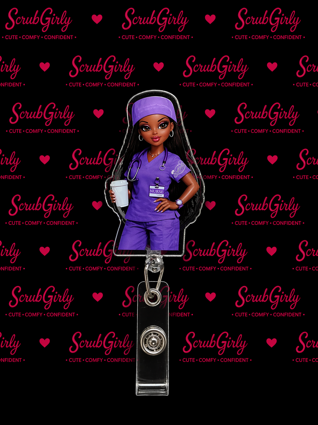 Nurse Branded Badge Reel