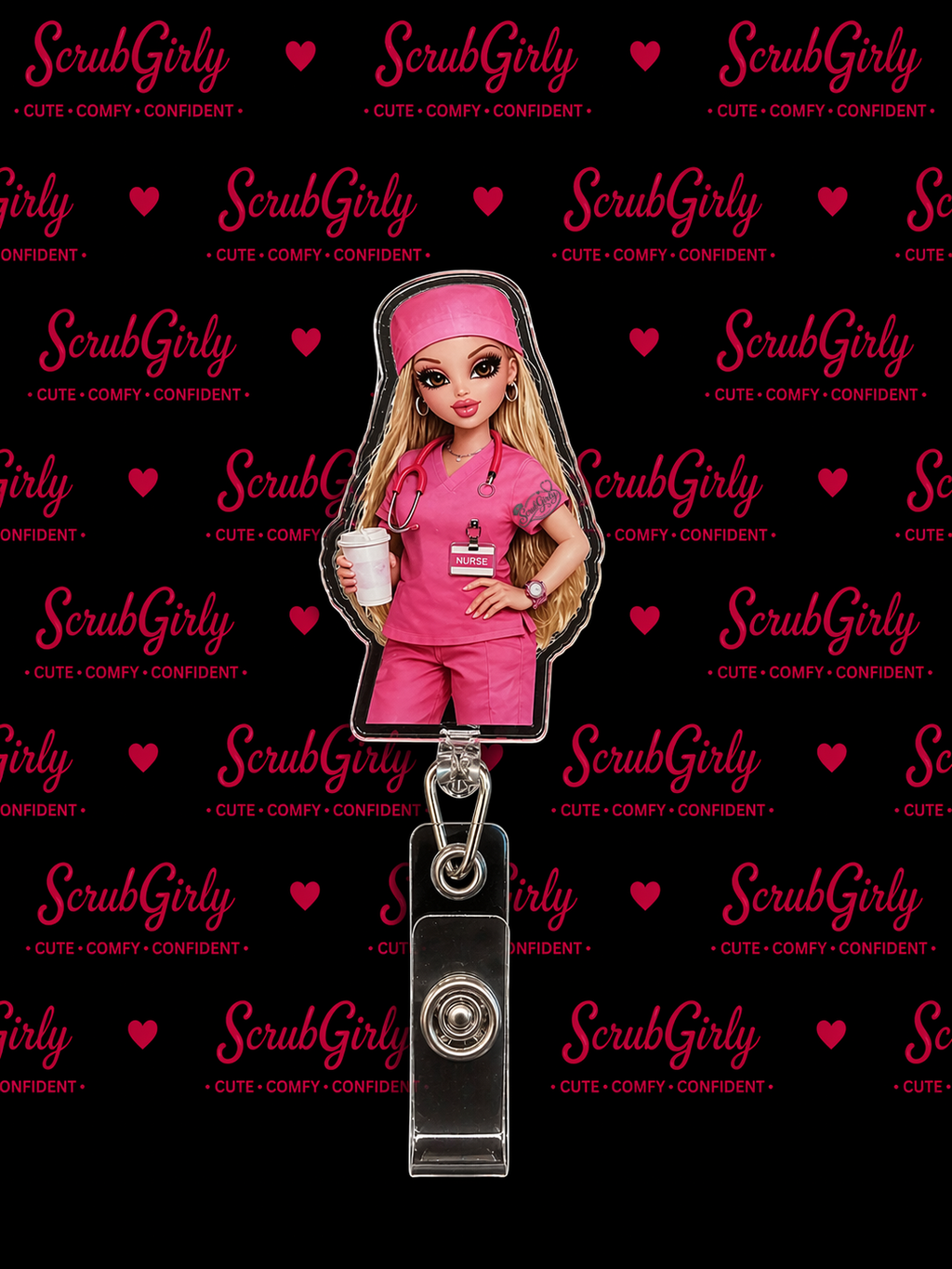 Nurse Branded Badge Reel