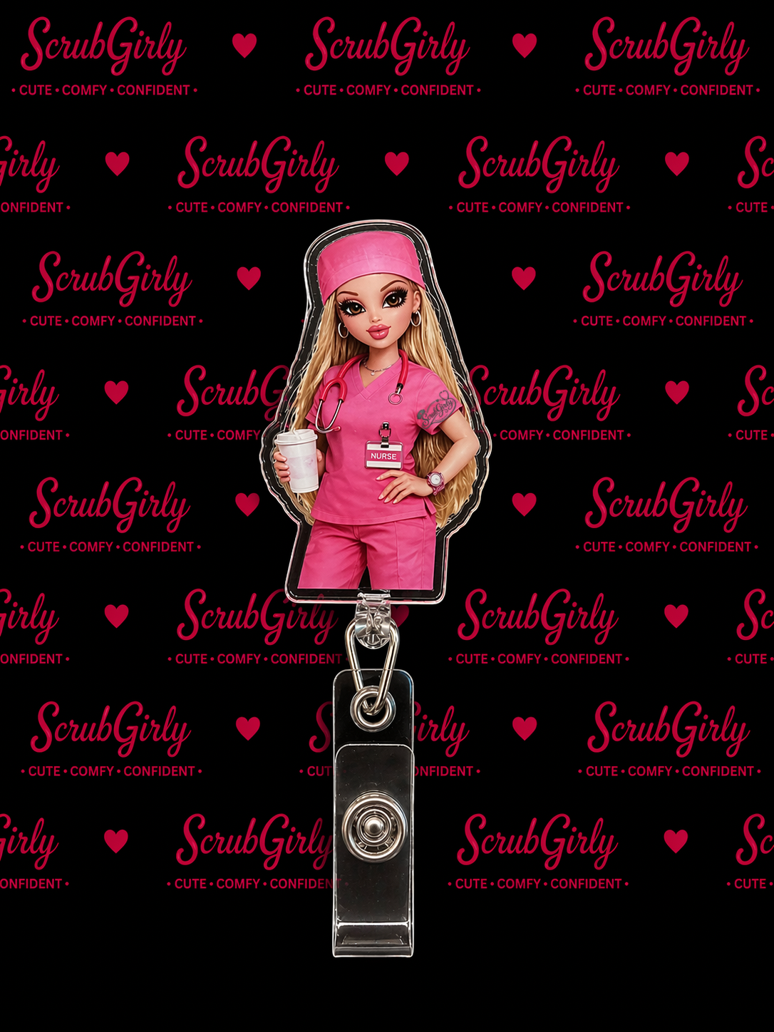 Nurse Branded Badge Reel