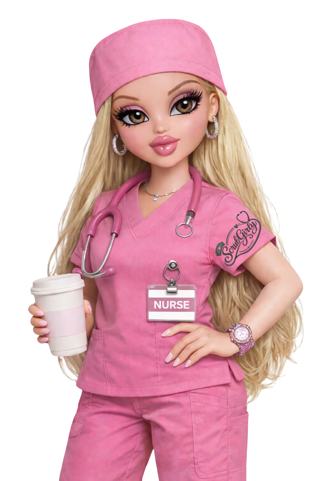 Nurse Branded Badge Reel